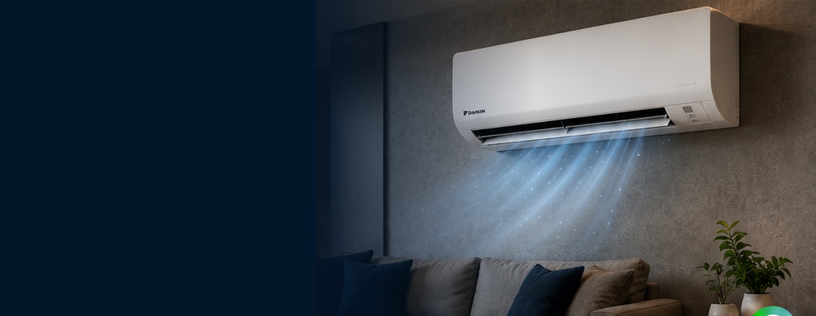Ambiente climatizado com ar-condicionado